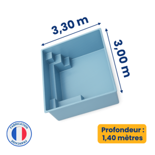 Piscine coque polyester :modèle Palma