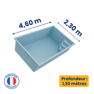 Piscine coque polyester : modèle Minorque