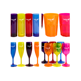 Lot de 24 verres incassables